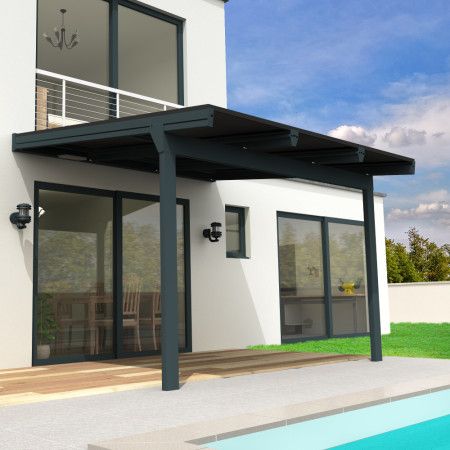 Pérgola solar fotovoltaica Rodas 4,194x3,560 M - Gris INTERSUN - 1