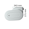 Toldo cofre ALTEA Blanco 5,00x3,50 M motorizado lona gris oscuro jaspeado SUNSTYL - 5