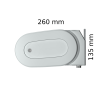 Toldo cofre ALTEA Blanco 5,00x3,50 M motorizado lona gris oscuro jaspeado SUNSTYL - 6