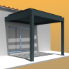 Pérgola bioclimática LEVANTE a medida Motorización con pistón eléctrico y mando a distancia INTERSUN - 3