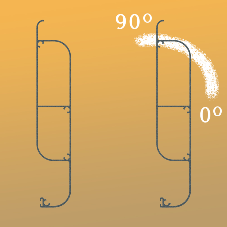 Pérgola bioclimática LEVANTE 4,00x4,613 M Motorización con pistón eléctrico y mando a distancia INTERSUN - 6