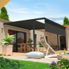 Pérgola cofre FINISTERRE 4,00x4,00 M Motorizado con mando a distancia y sistema de emergencia + led + bambalina INTERSUN - 2