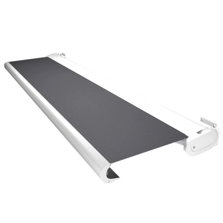 Toldo cofre ALTEA Blanco 5,00x3,50 M motorizado lona gris oscuro jaspeado SUNSTYL - 3